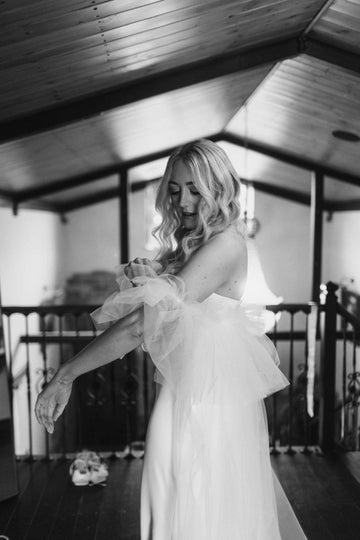 Luxury Tulle Wedding Cape